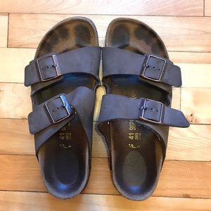 Birkenstock | Brown Leather Arizona Sandal